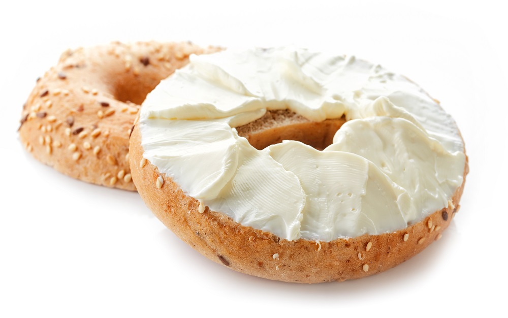 bagel and cream cheese